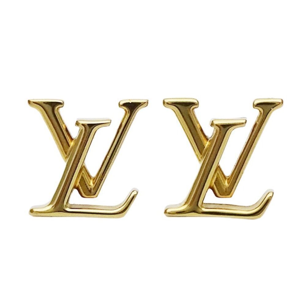 Louis Vuitton Women's Iconic Gold Logo Earrings